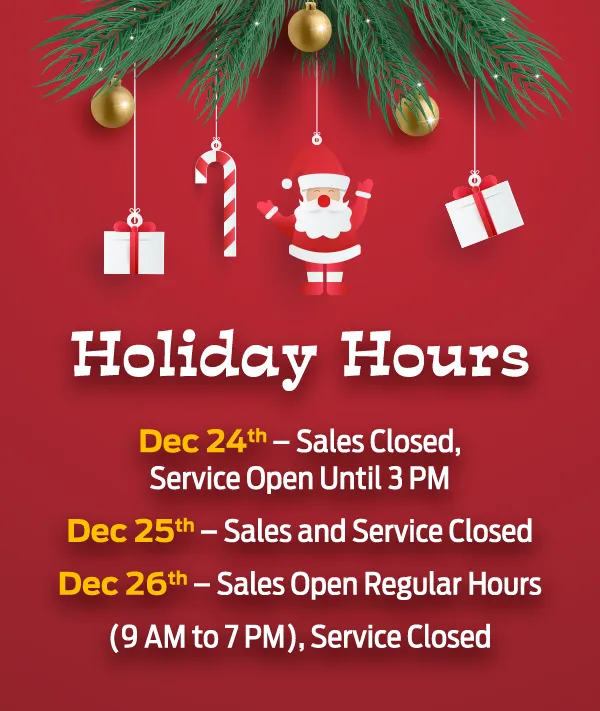 Holiday Hours